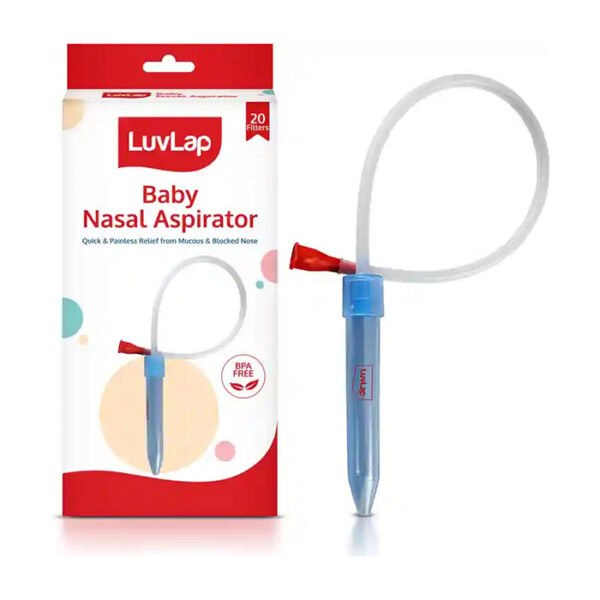 LuvLap Baby Nasal Aspirator (0–5 Years) – Snotsucker Mechanism for Gentle Relief