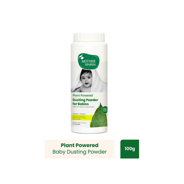 Mother Sparsh Baby Talc-Free Natural Dusting Powder for Babies - 100 gm
