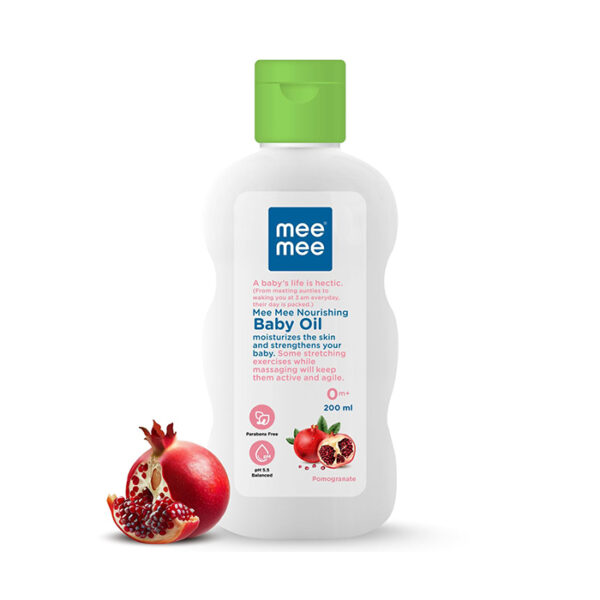 Mee Mee Baby Oil with Fruit Extracts/Moisturising Baby Lotion with Fruit Extracts (Baby Oil - 200ml)