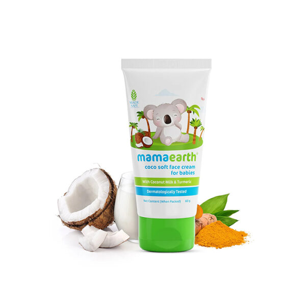 Mamaearth Baby Coco Soft Face Cream With Coconut Milk & Turmeric - 60 gm