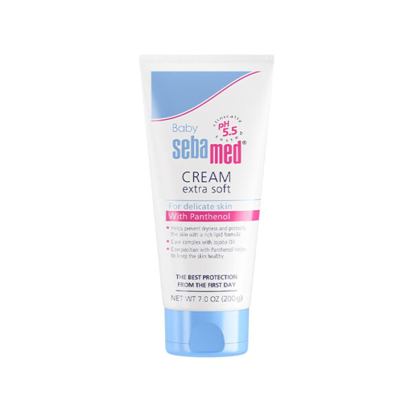Sebamed Baby Cream Extra Soft 200m|Ph 5.5| Panthenol and Jojoba Oil|Clinically tested| ECARF Approved