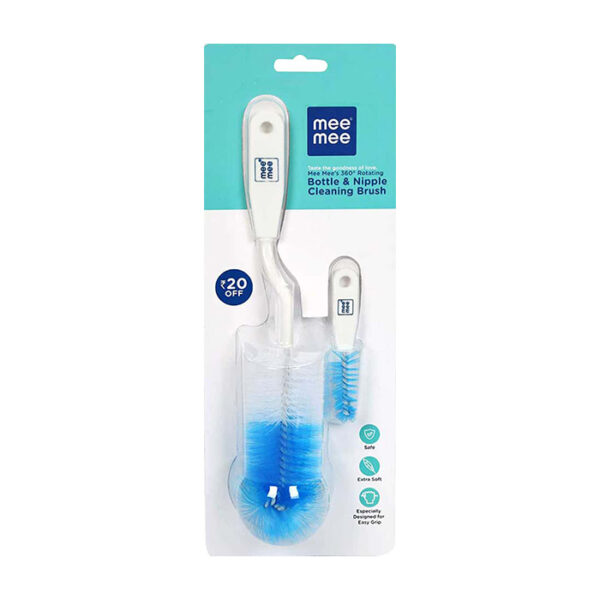 Mee Mee Soft Bristled Comb And Brush Set - Dark Pink