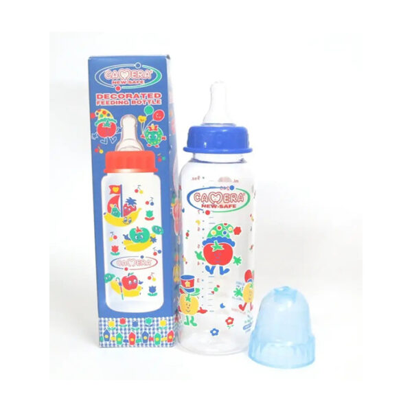 Camera Baby Corporation Camera New-Safe Decorated Feeding Bottle,250 Ml/ 9 Oz(11859) - 250 ml (Transparent)