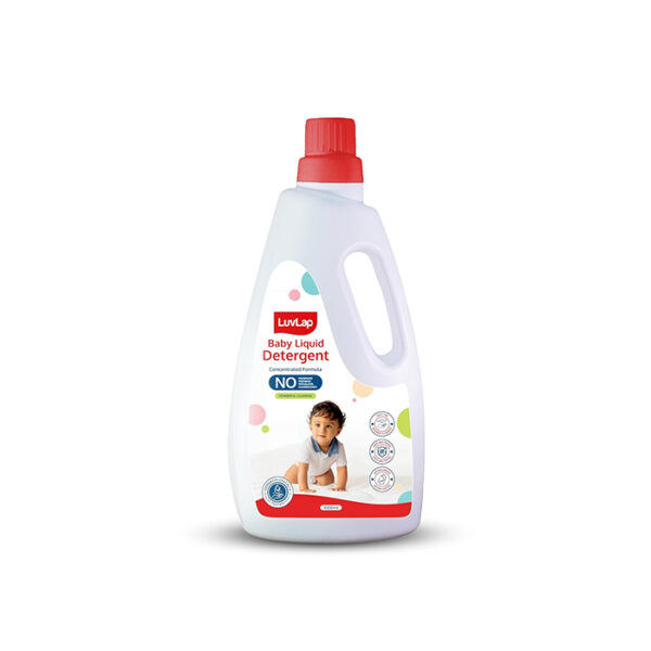 LuvLap Baby Laundry Detergent 500ml, pH Balanced, No harsh chemicals, Safe for mommy's hands & baby's skin, Anti-Bacterial, Softens clothes & Removes Stains & Odour, Dermatologically tested