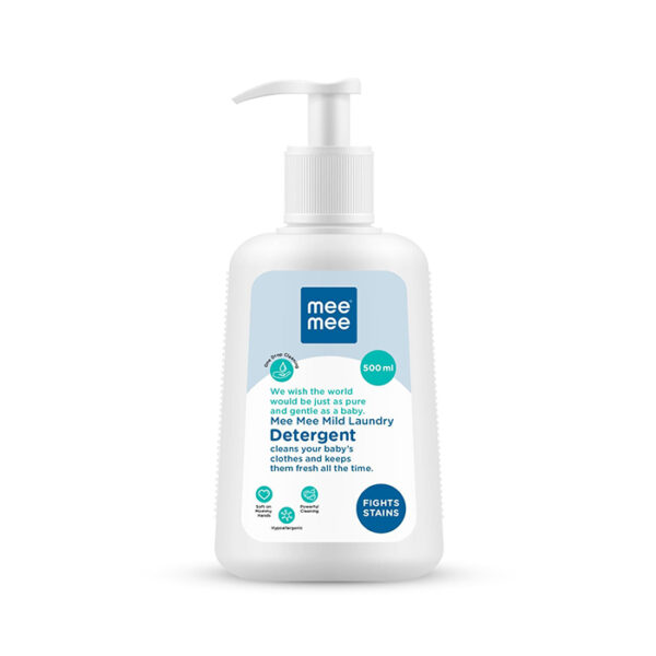 Mee Mee Baby Liquid Detergent 300 ml | Ph balanced, Free from Harsh Chemicals, Safe for mother's hands & baby's skin | Anti-Bacterial, Removes Stains & Odor with One Drop, Hypoallergenic