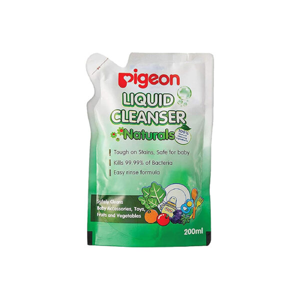 Pigeon Liquid Cleanser Bottle, 200 ml (Green)