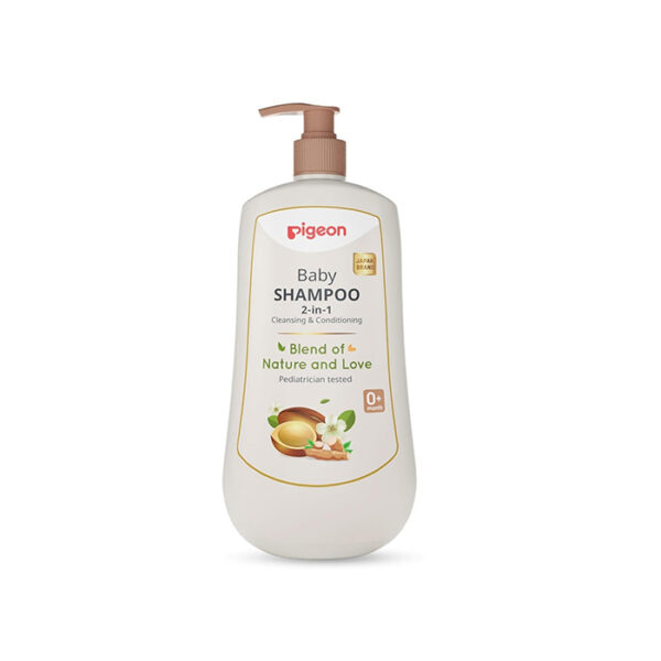 Pigeon 2-in-1 Baby Shampoo For Cleansing & Conditioning, Enriched With Avocado Oil & Marshmallow Extract, Parabens Frew, SLS & SLES Free - 200 ml