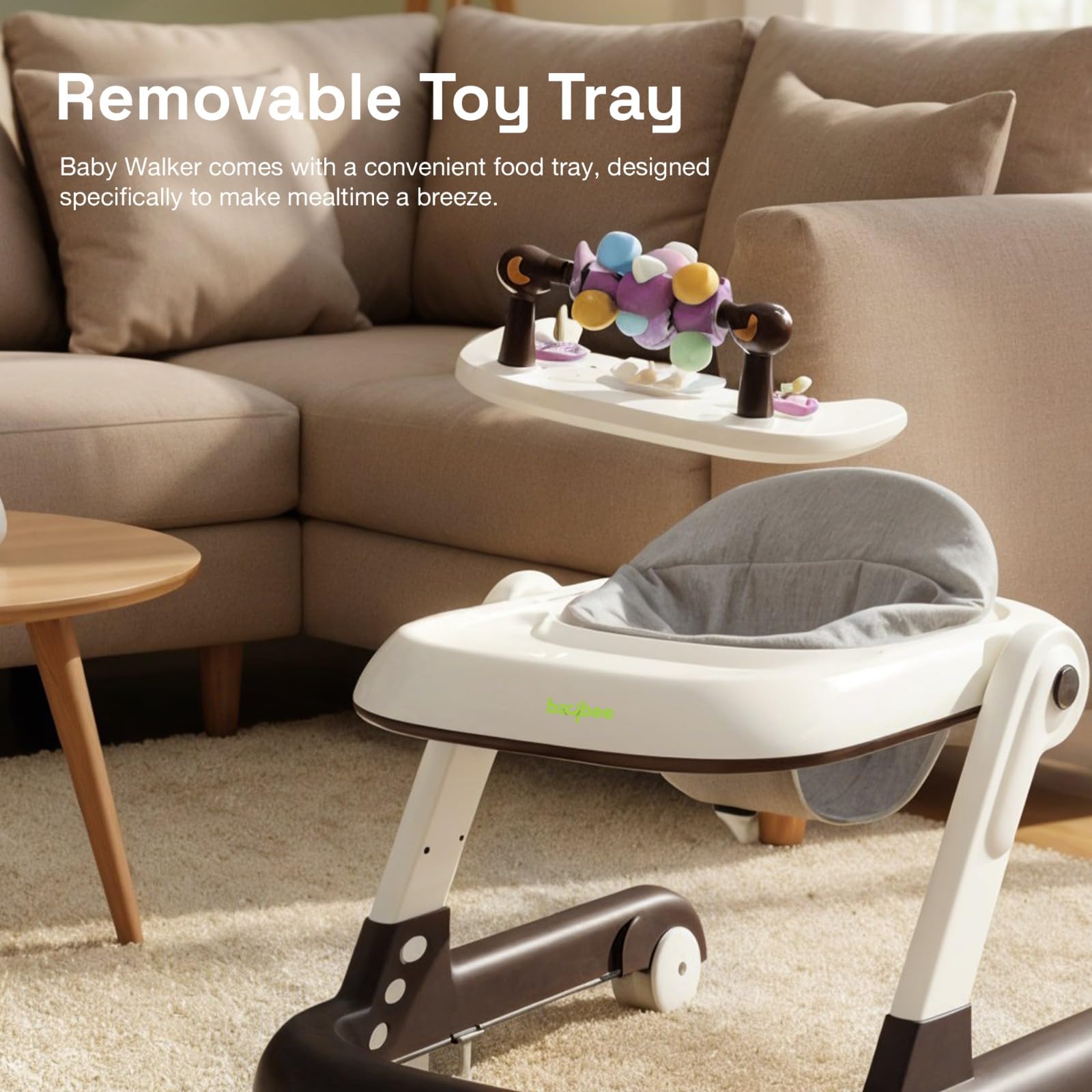 Baybee 2-in-1 Convertible Baby Walker with Musical Toy Bar & Safety Stopper - Image 15
