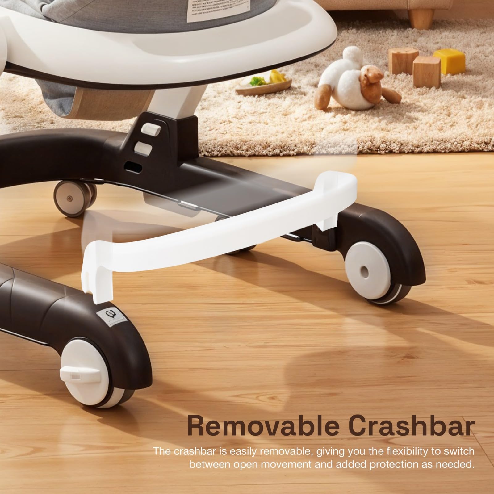 Baybee 2-in-1 Convertible Baby Walker with Musical Toy Bar & Safety Stopper - Image 16