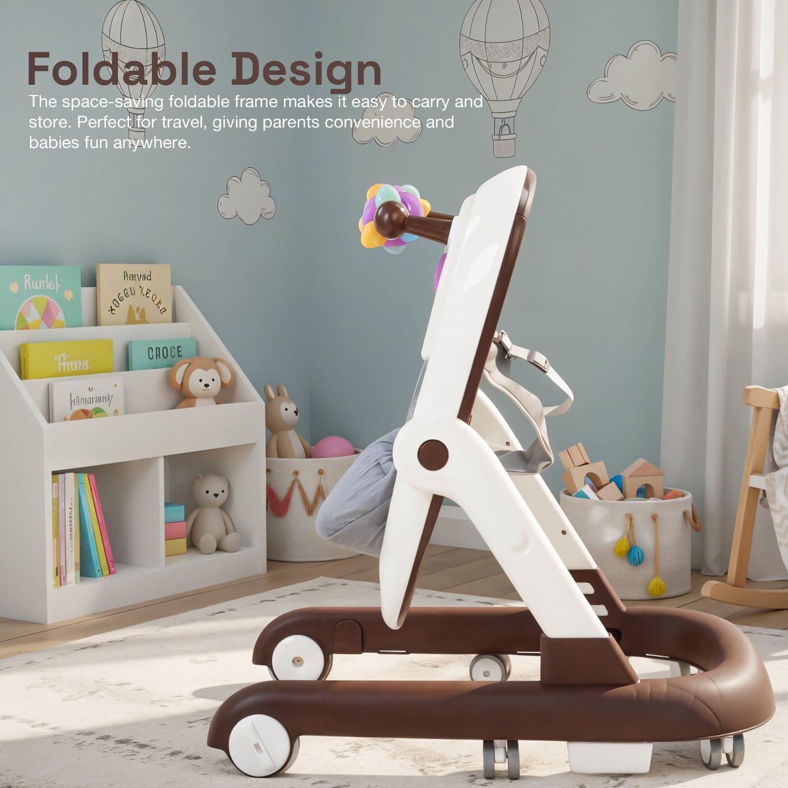 Baybee 2-in-1 Convertible Baby Walker with Musical Toy Bar & Safety Stopper - Image 22