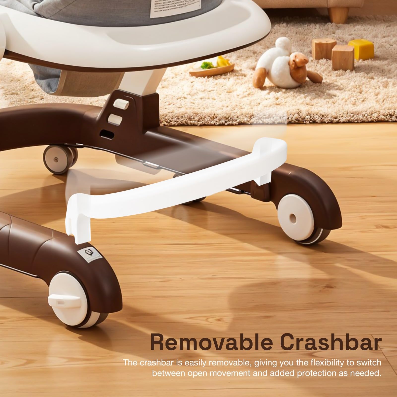 Baybee 2-in-1 Convertible Baby Walker with Musical Toy Bar & Safety Stopper - Image 25