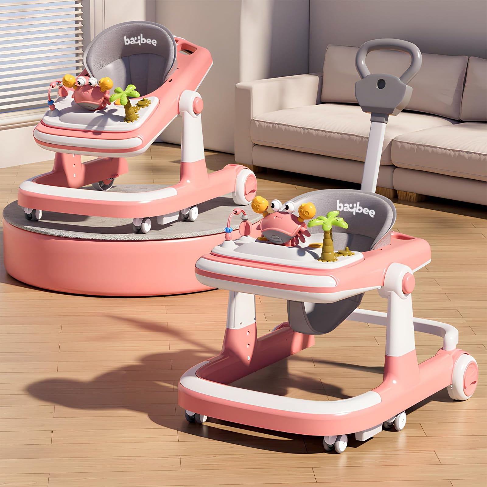 Baybee 3 in 1 Baby Walker for 6-18 Month Baby, Push Walker for Kids with Parental Handle - Image 1
