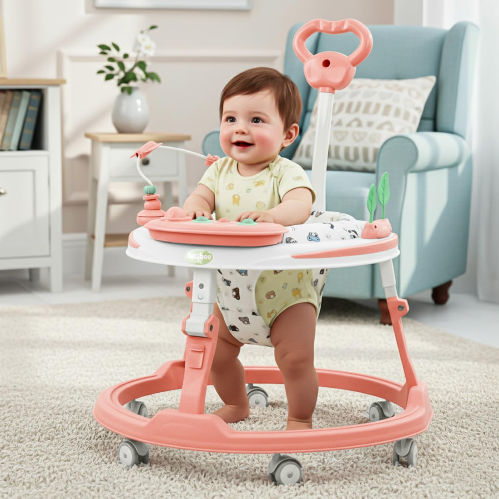 Baybee Breezy 2-in-1 Convertible Baby Walker for 6-18 Months with Rocking Mode - Image 2