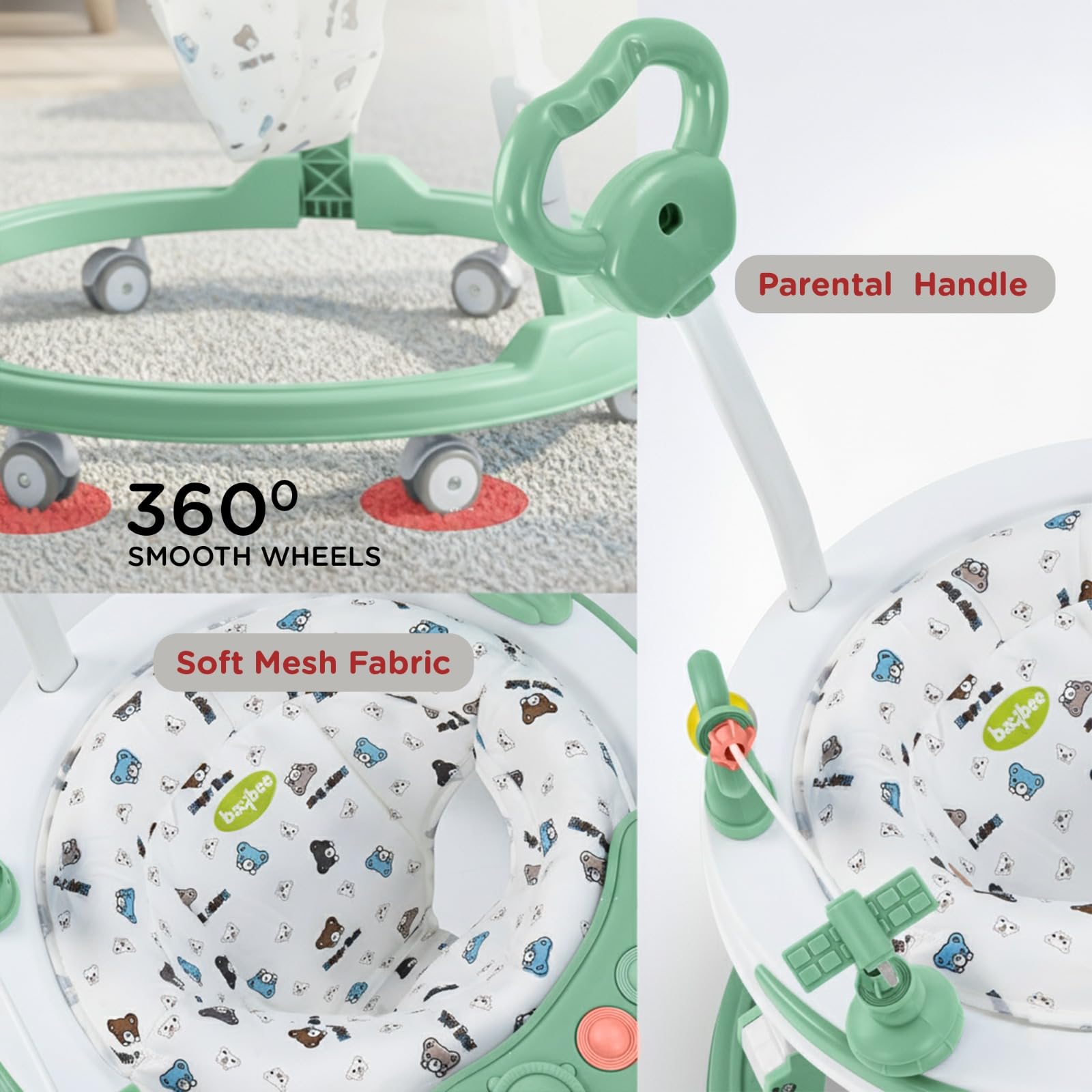 Baybee Breezy 2-in-1 Convertible Baby Walker for 6-18 Months with Rocking Mode - Image 13