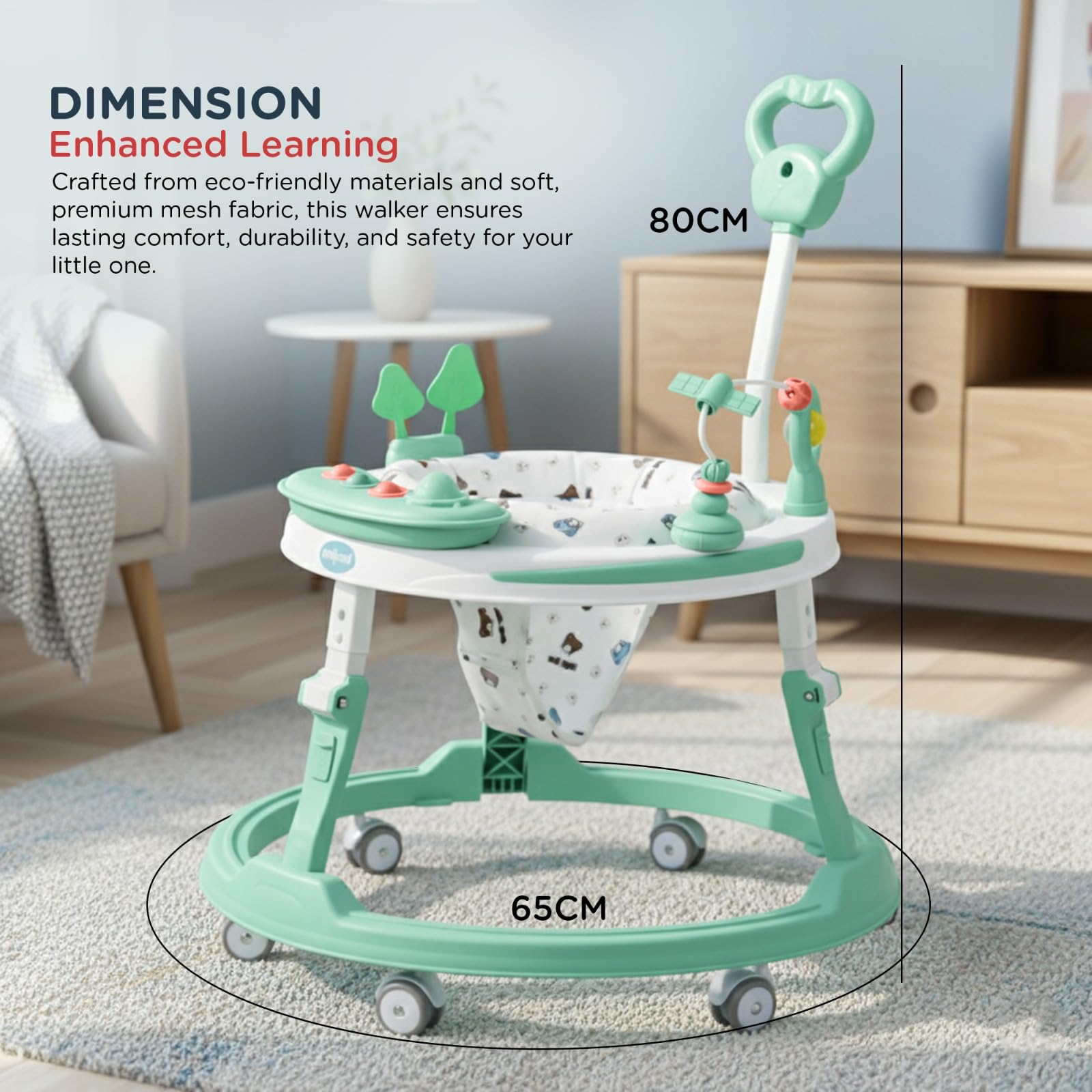 Baybee Breezy 2-in-1 Convertible Baby Walker for 6-18 Months with Rocking Mode - Image 15