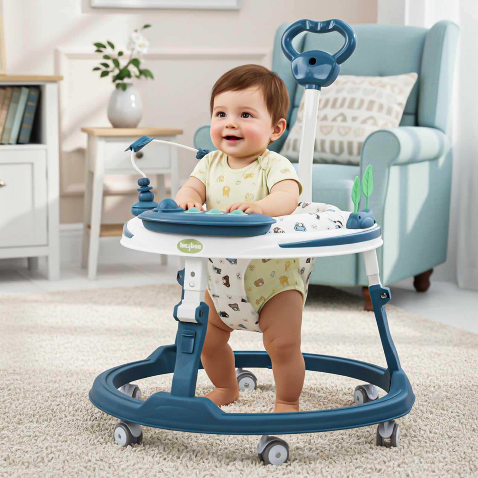 Baybee Breezy 2-in-1 Convertible Baby Walker for 6-18 Months with Rocking Mode - Image 18