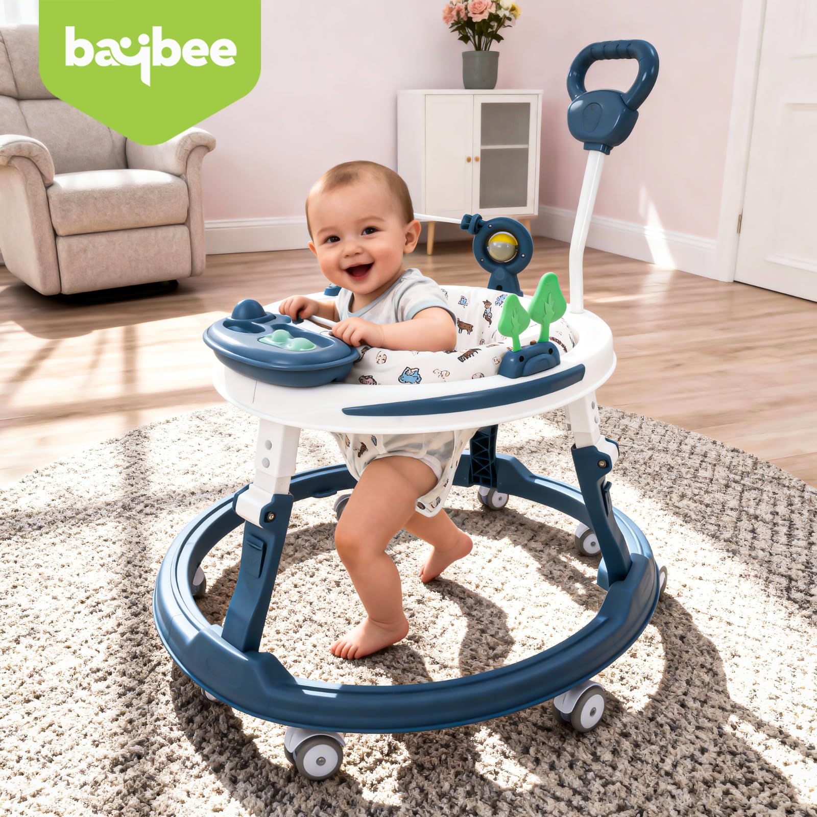 Baybee Breezy 2-in-1 Convertible Baby Walker for 6-18 Months with Rocking Mode - Image 24