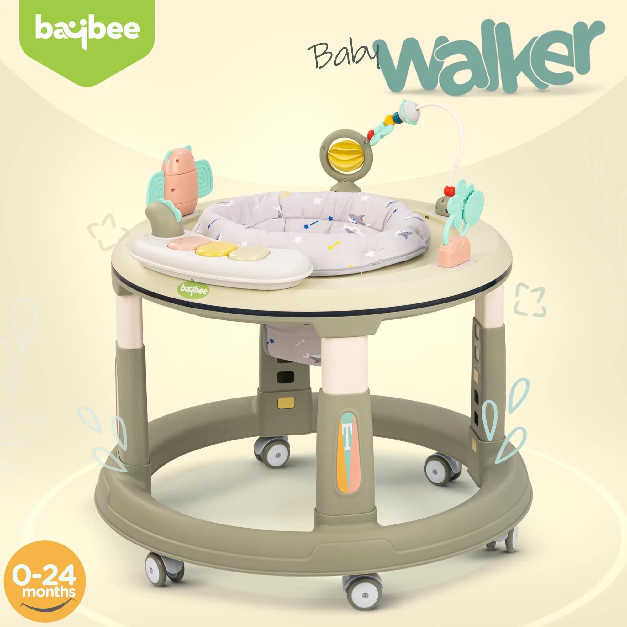 Baybee Melody Baby Walker for Kids, Round Kids Walker - Image 9