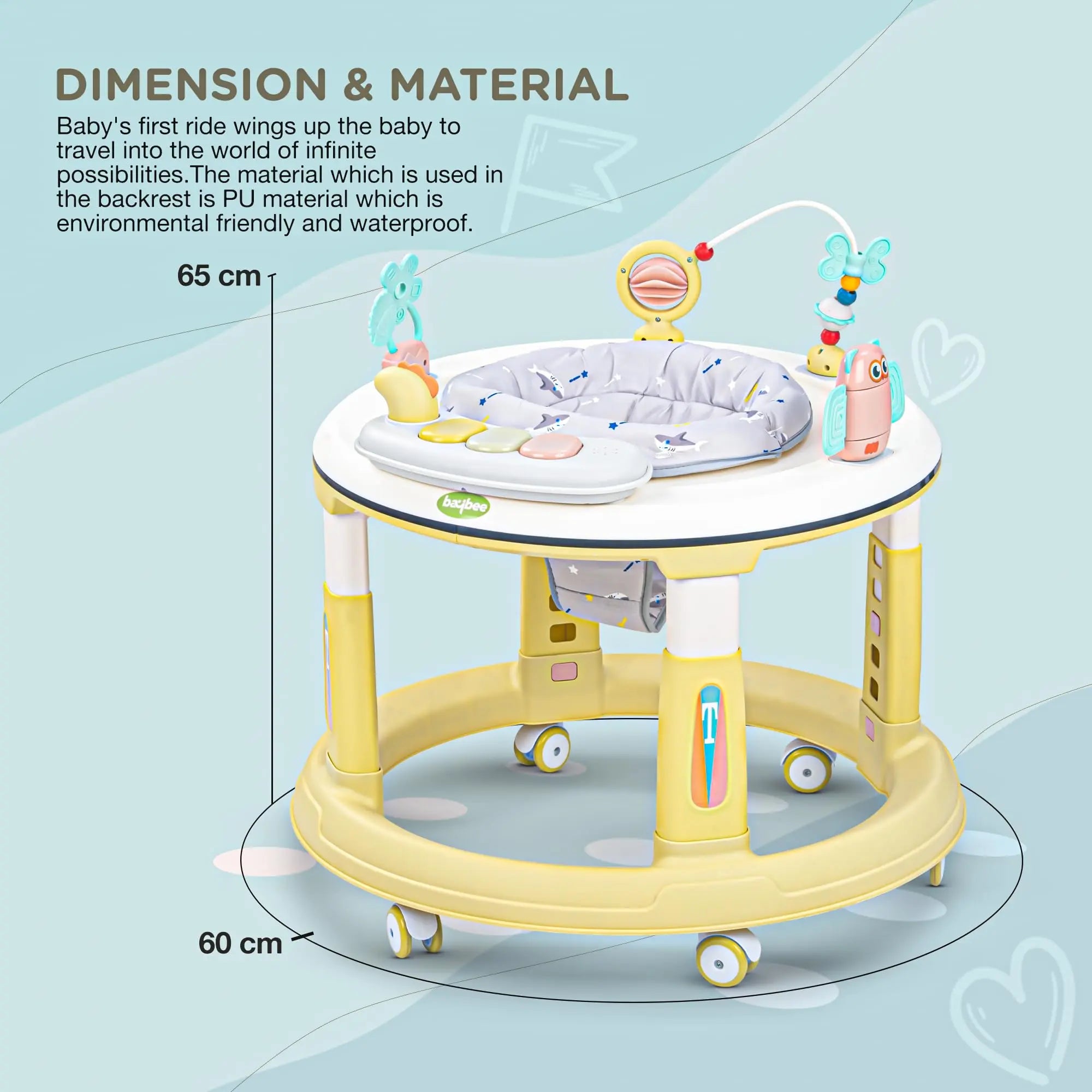 Baybee Melody Baby Walker for Kids, Round Kids Walker - Image 26