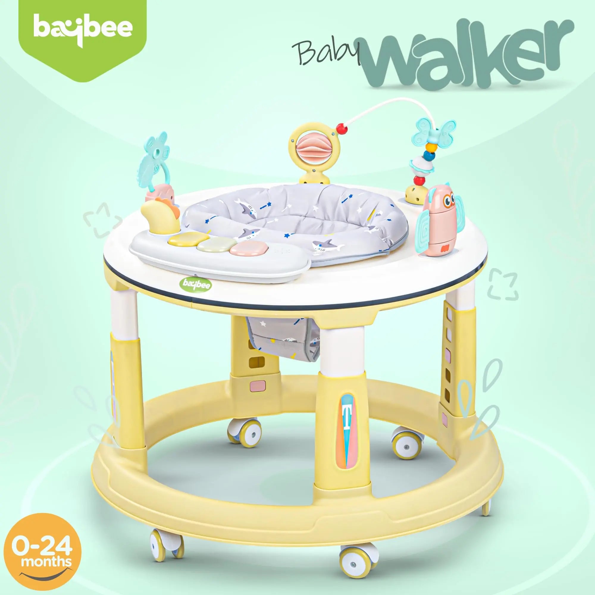 Baybee Melody Baby Walker for Kids, Round Kids Walker - Image 28