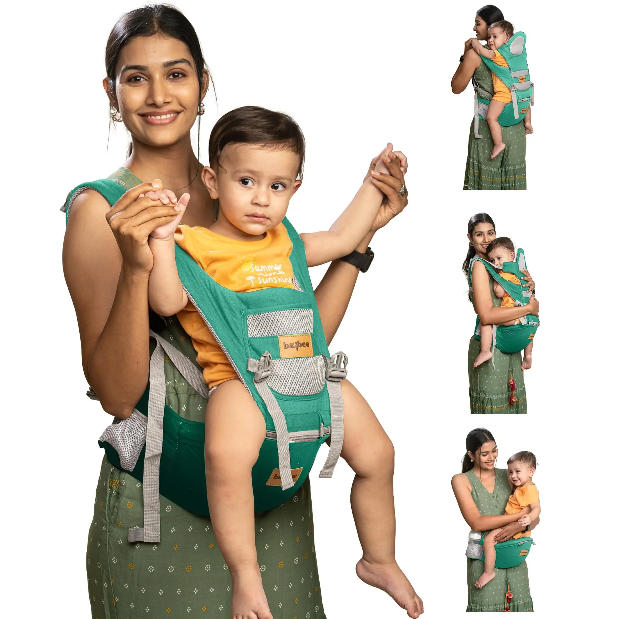 Baybee_Ergo_Hip_Seat_Baby_Carrier_with_6_Carry_Positions_Bab_01 Baybee Ergo+ Hip Seat Baby Carrier with 6 Carry Positions, Baby Carry Sling Front Back Carrier with Safety Belt - Image 1