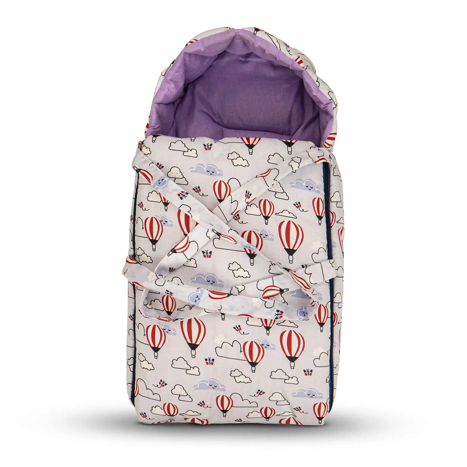 BAYBEE Freya Luxury Casey Sleeping Carry Bag, Cotton Baby Bed Cum Carry Bed, Printed Baby Sleeping Bag for Kids-Infant Portable Bassinet - Image 1