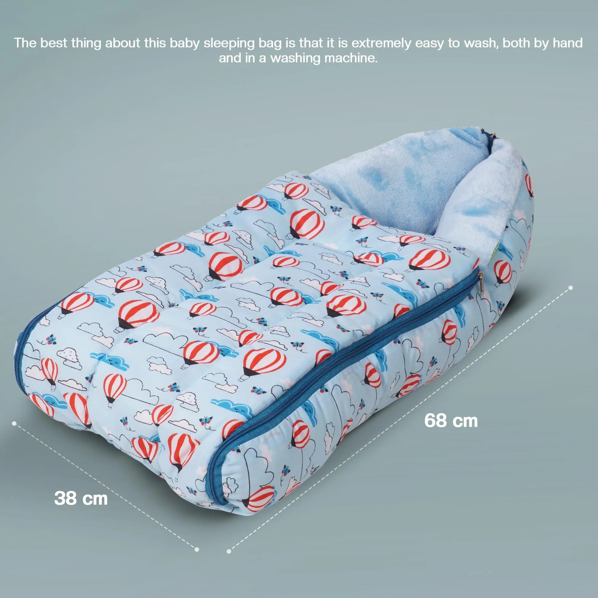 Baybee 3 in 1 Velvet Cotton Baby Bed Carry Bed - Image 7