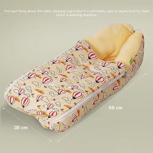 Baybee 3 in 1 Velvet Cotton Baby Bed Carry Bed - Image 10