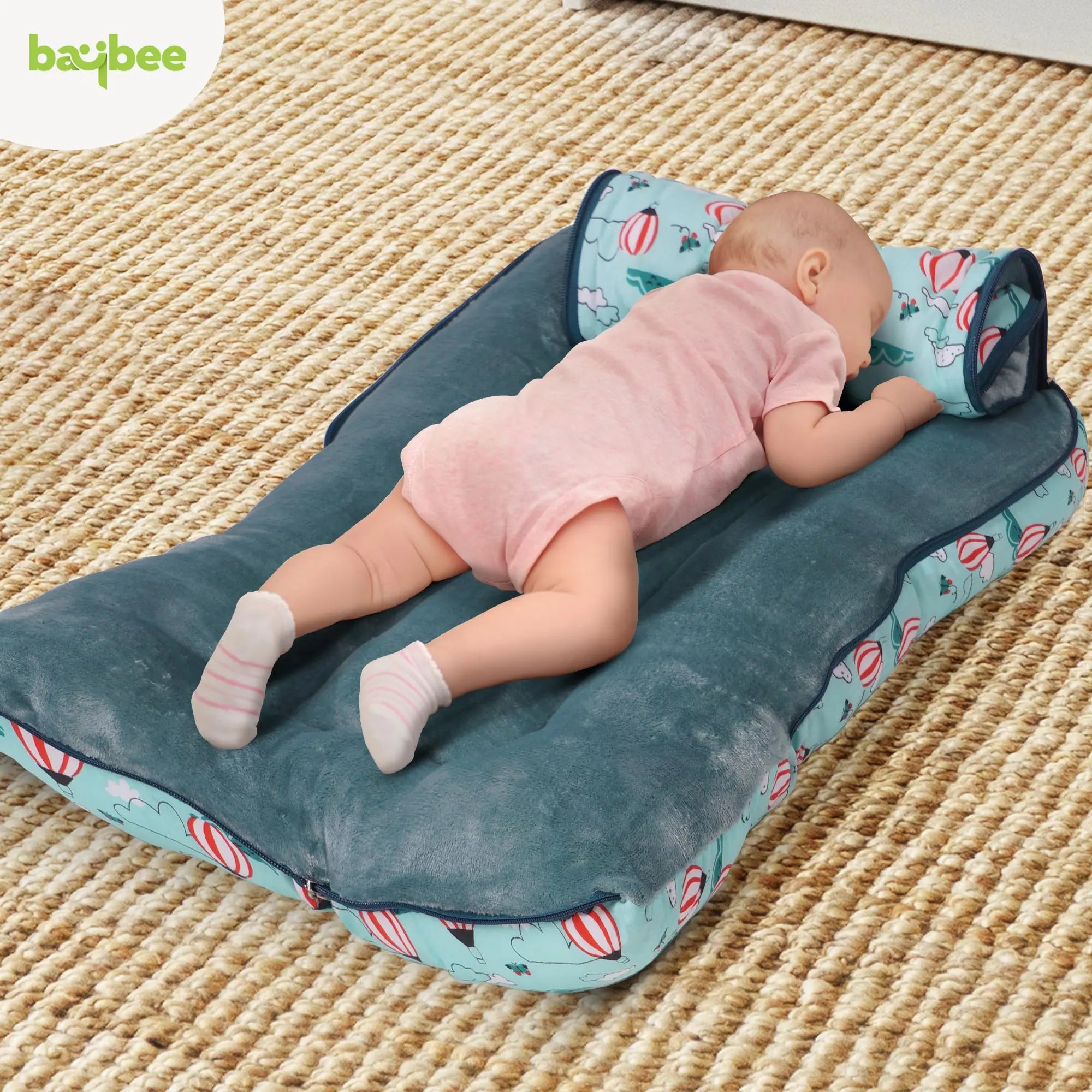 Baybee 3 in 1 Velvet Cotton Baby Bed Carry Bed - Image 18