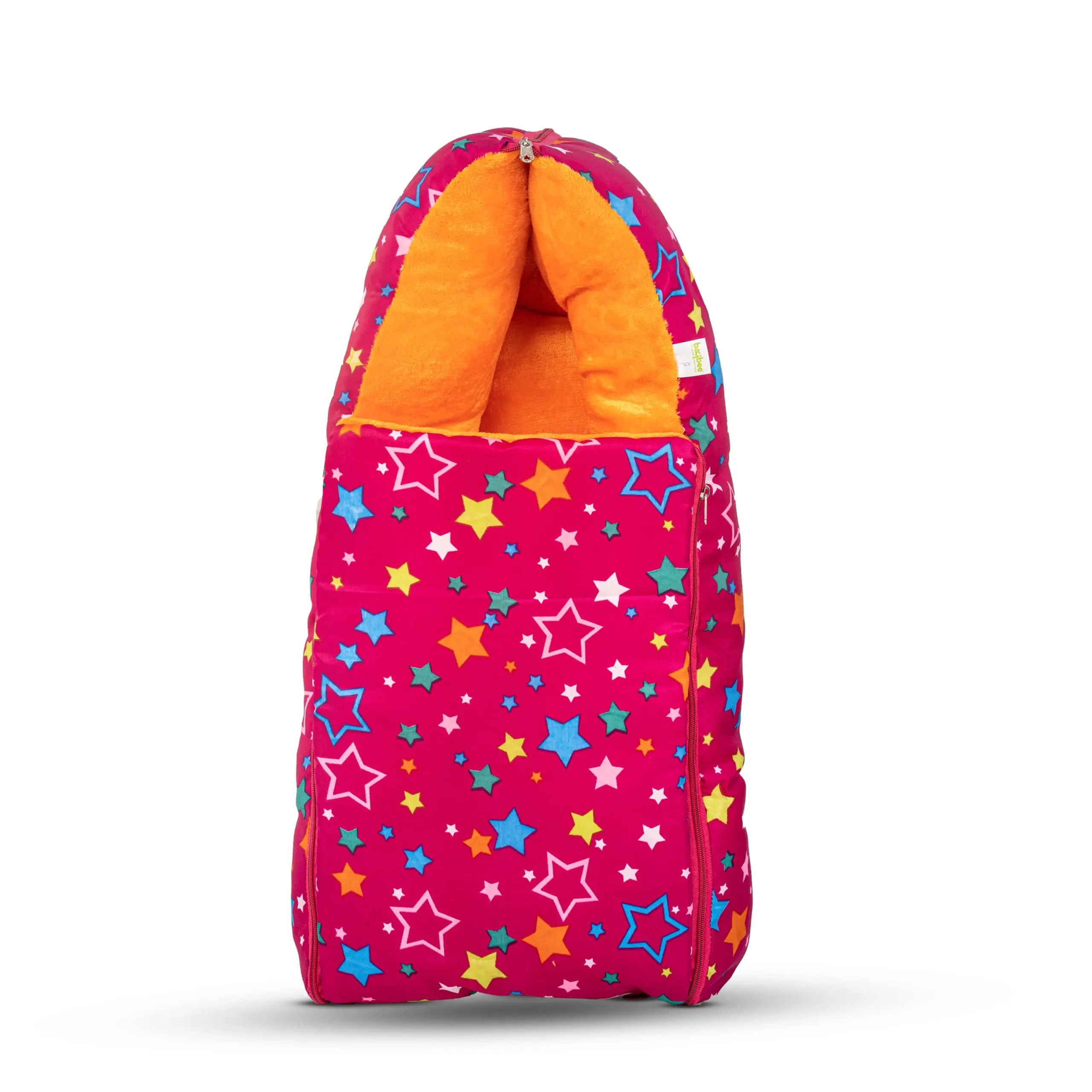 Baybee 3 in 1 Velvet Cotton Baby Bed Cum Carry Bed, Printed Baby Sleeping Bag-Baby Bed - Image 50