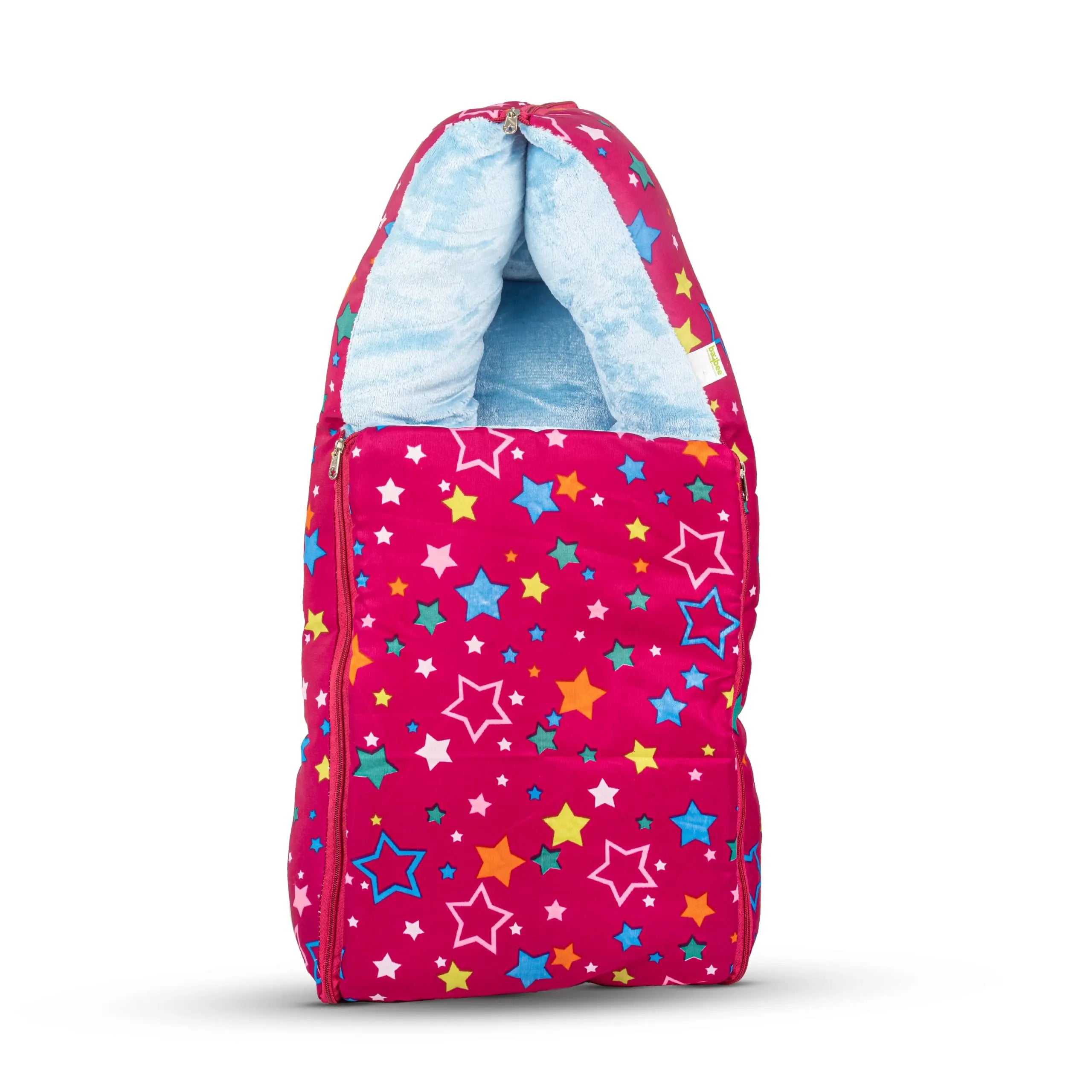 Baybee 3 in 1 Velvet Cotton Baby Bed Cum Carry Bed, Printed Baby Sleeping Bag-Baby Bed - Image 56