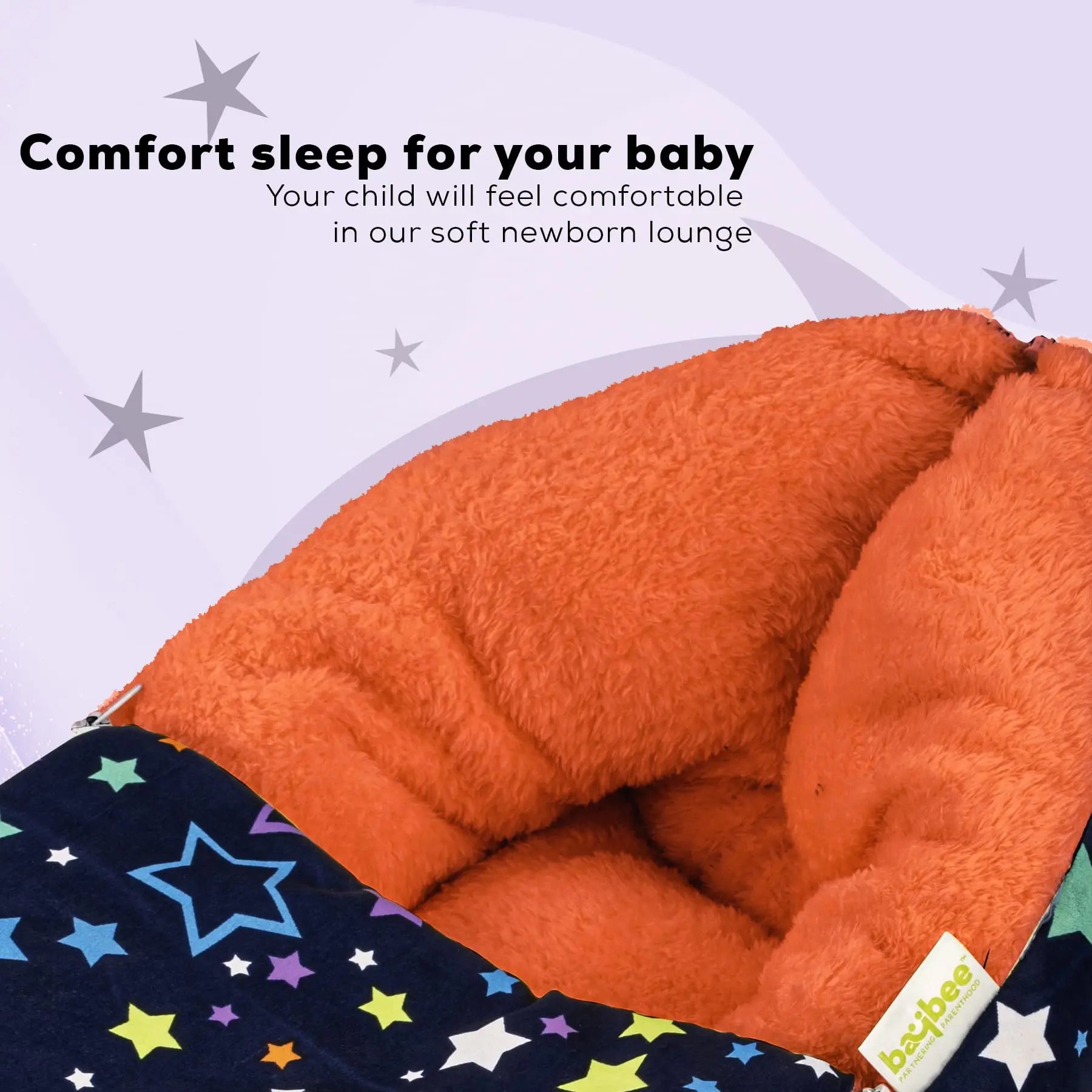 Baybee Little Max 3 in 1 Baby's Cotton Bed Cum Carry Bed Printed Baby Sleeping Bag - Image 2