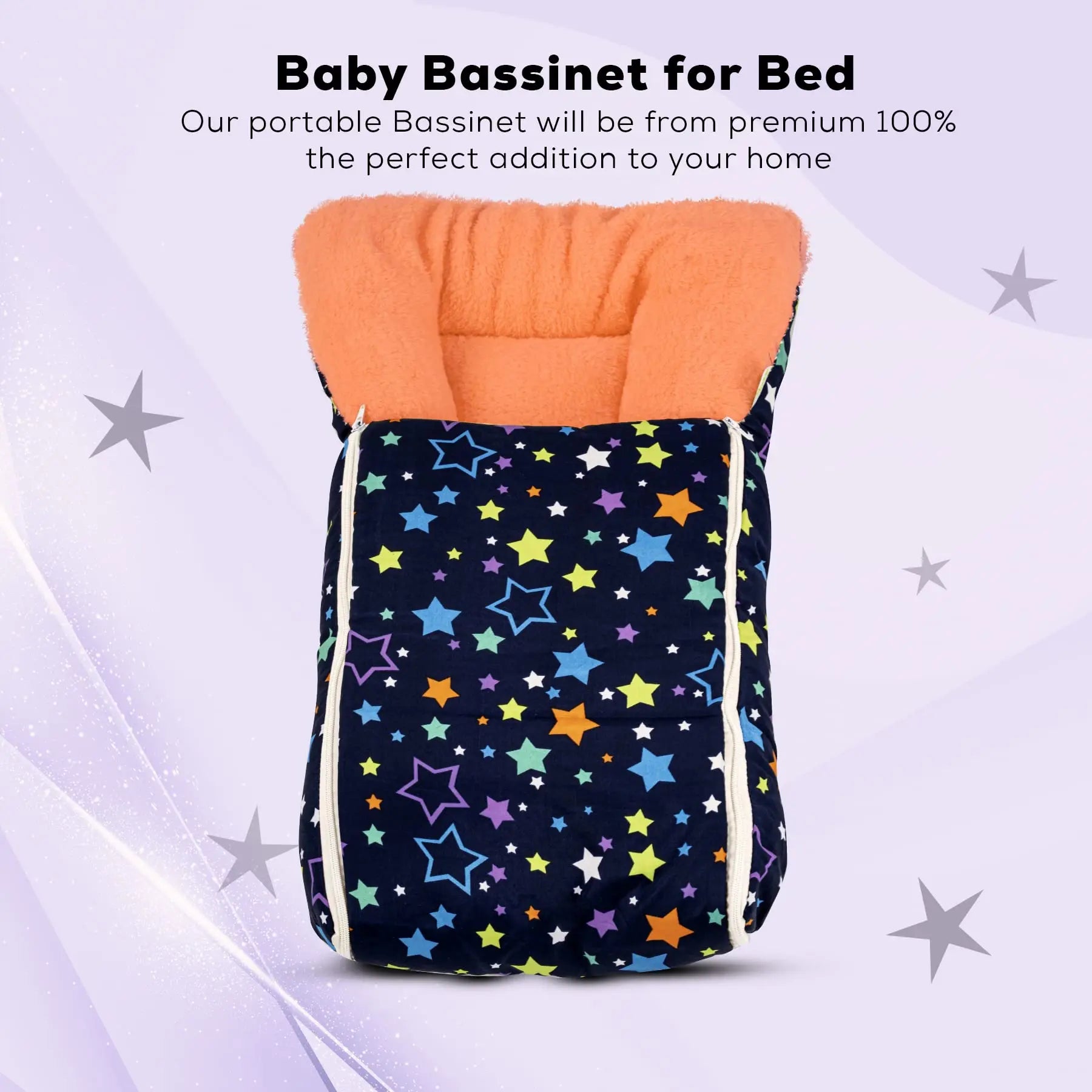 Baybee Little Max 3 in 1 Baby's Cotton Bed Cum Carry Bed Printed Baby Sleeping Bag - Image 4