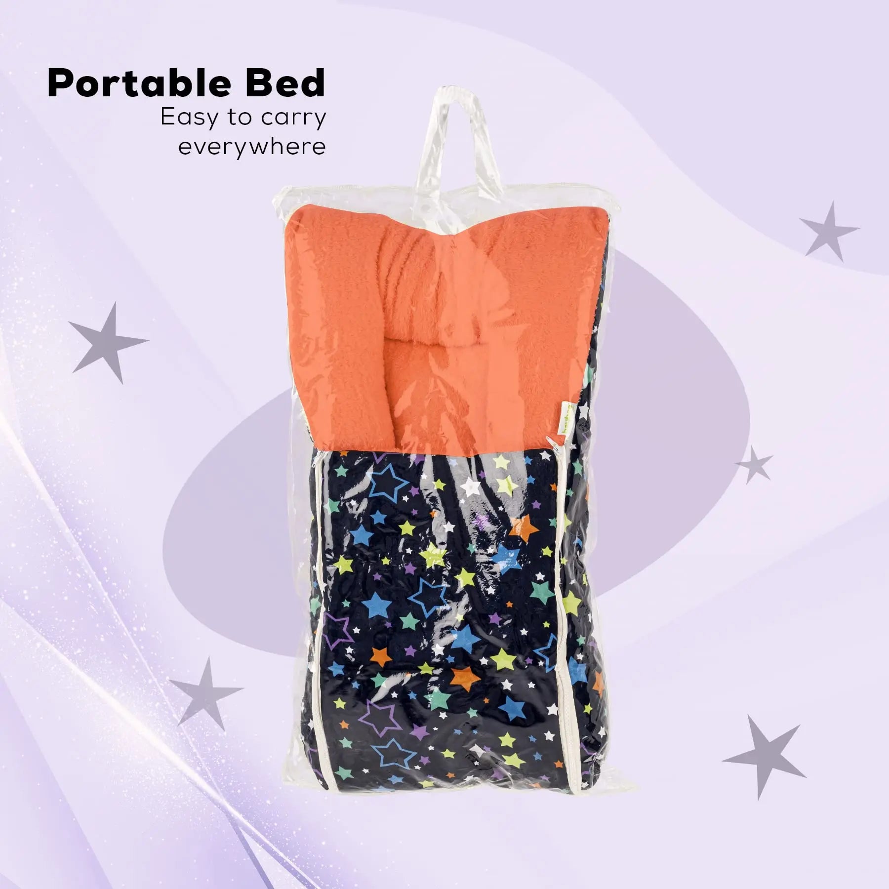 Baybee Little Max 3 in 1 Baby's Cotton Bed Cum Carry Bed Printed Baby Sleeping Bag - Image 8