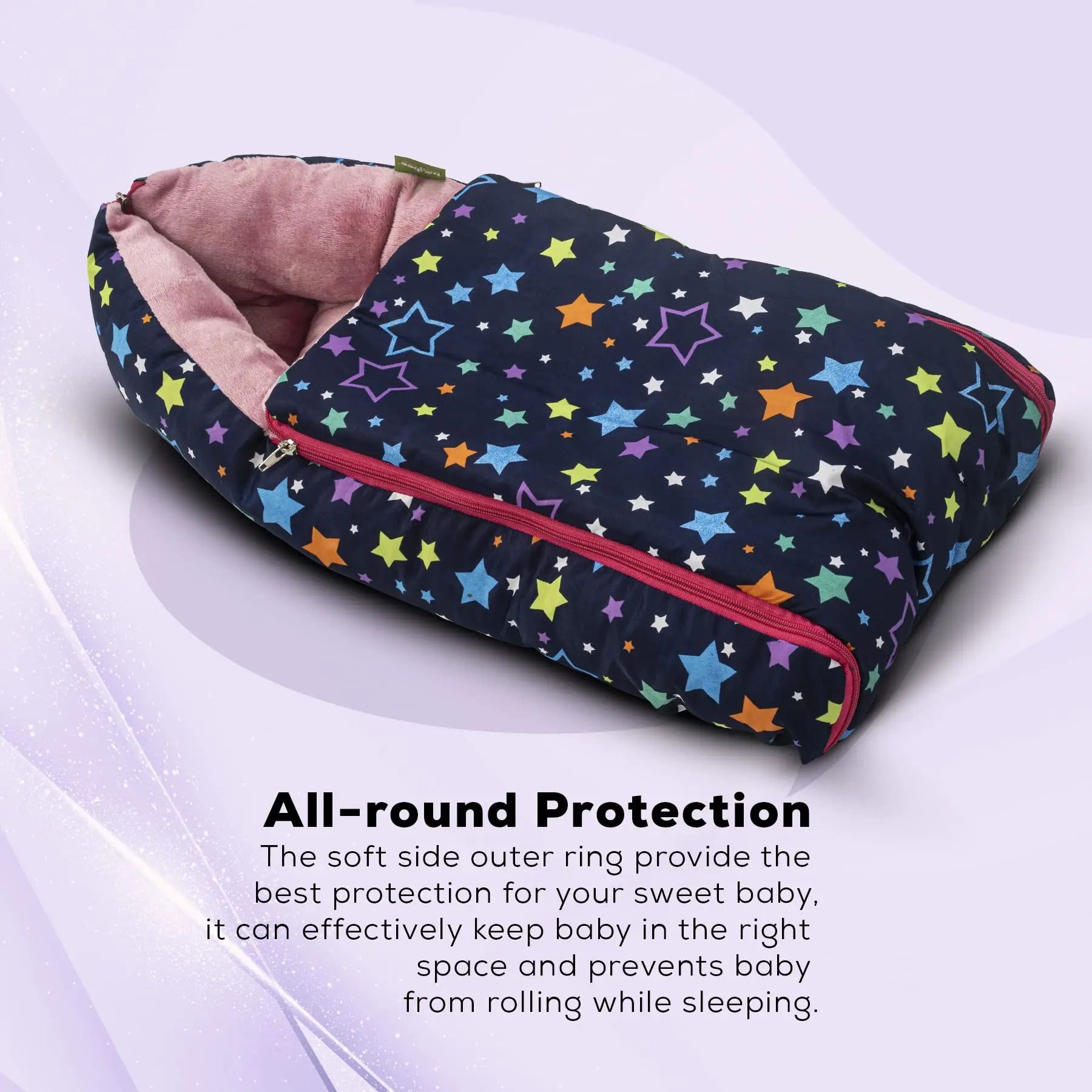 Baybee Little Max 3 in 1 Baby's Cotton Bed Cum Carry Bed Printed Baby Sleeping Bag - Image 14