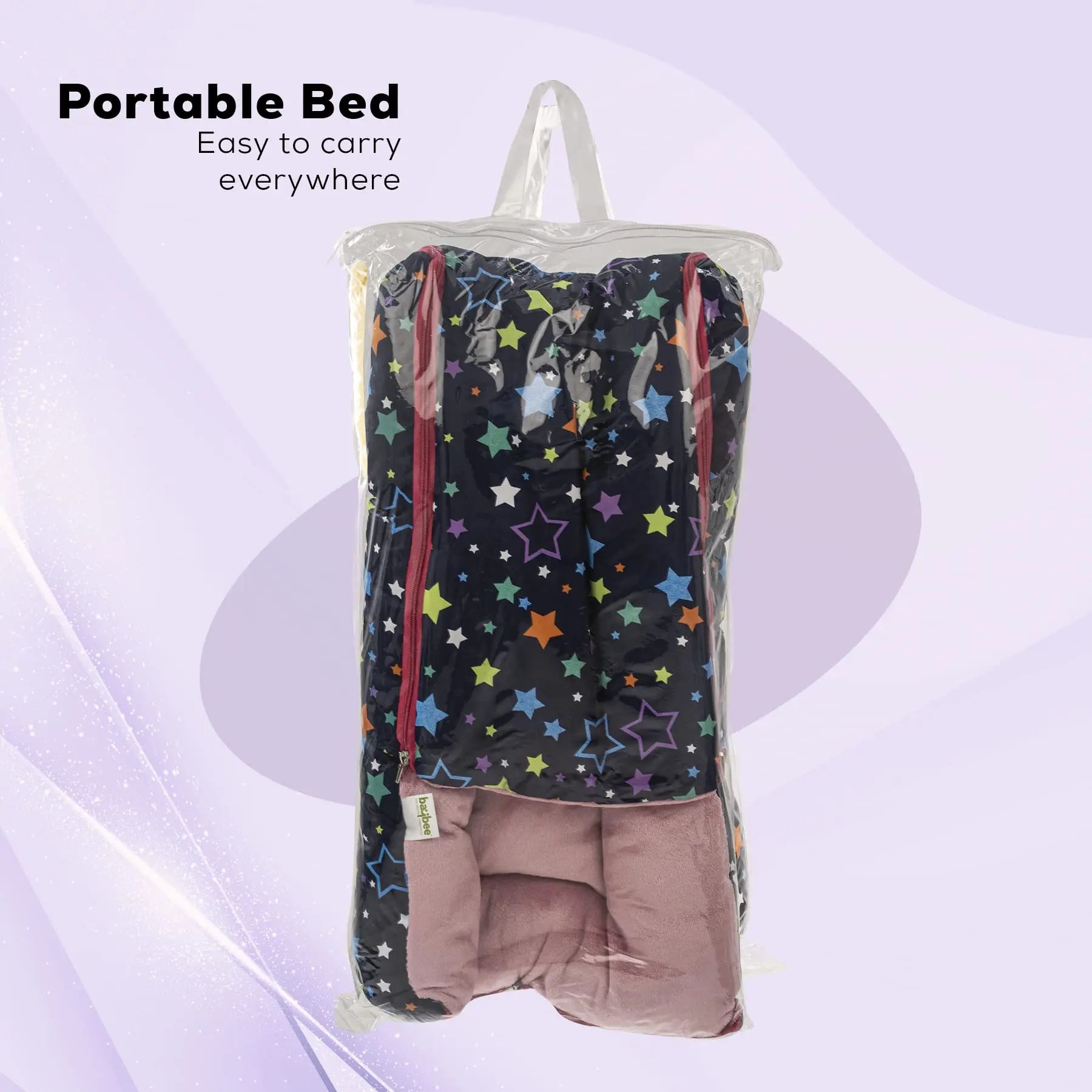 Baybee Little Max 3 in 1 Baby's Cotton Bed Cum Carry Bed Printed Baby Sleeping Bag - Image 16