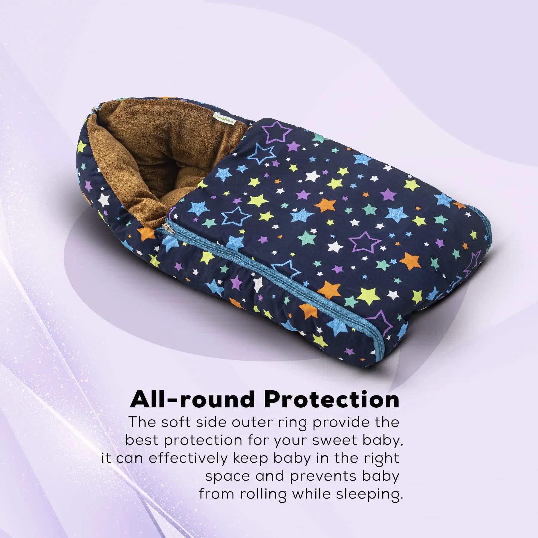 Baybee Little Max 3 in 1 Baby's Cotton Bed Cum Carry Bed Printed Baby Sleeping Bag - Image 30