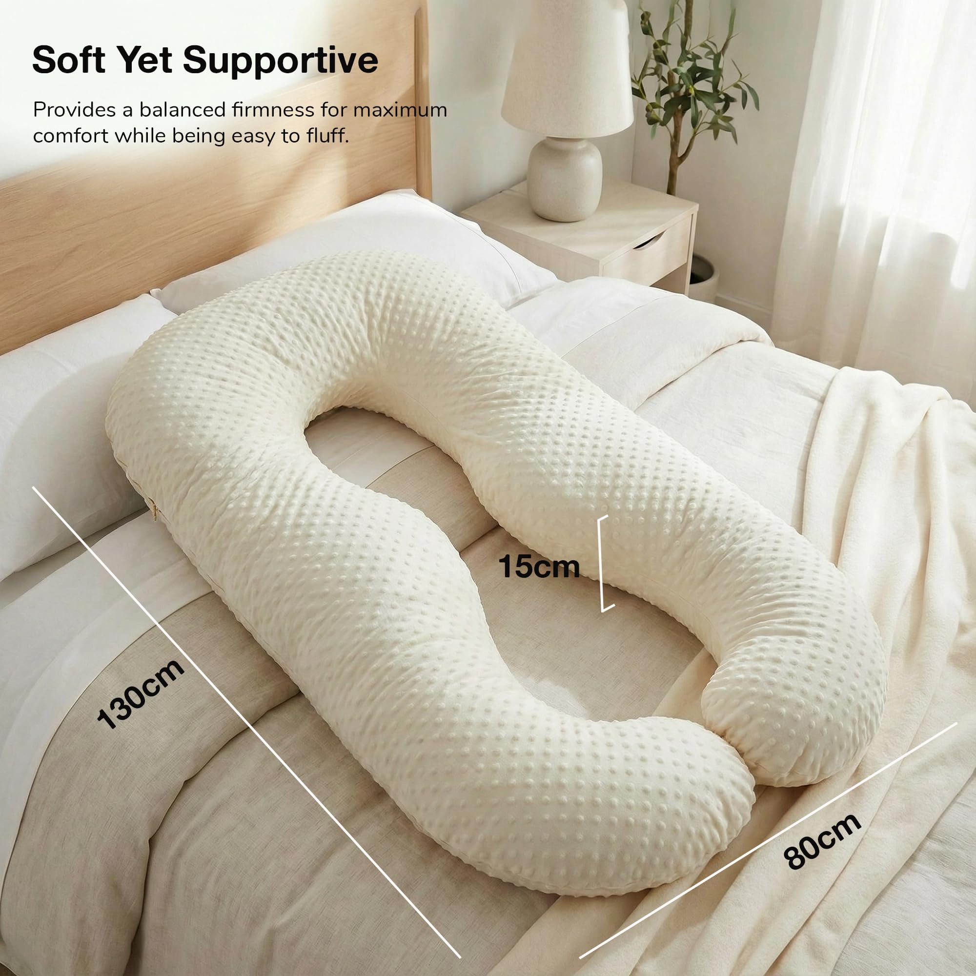 Baybee Maternity Pillows for Pregnancy Sleeping with 360° - Image 7