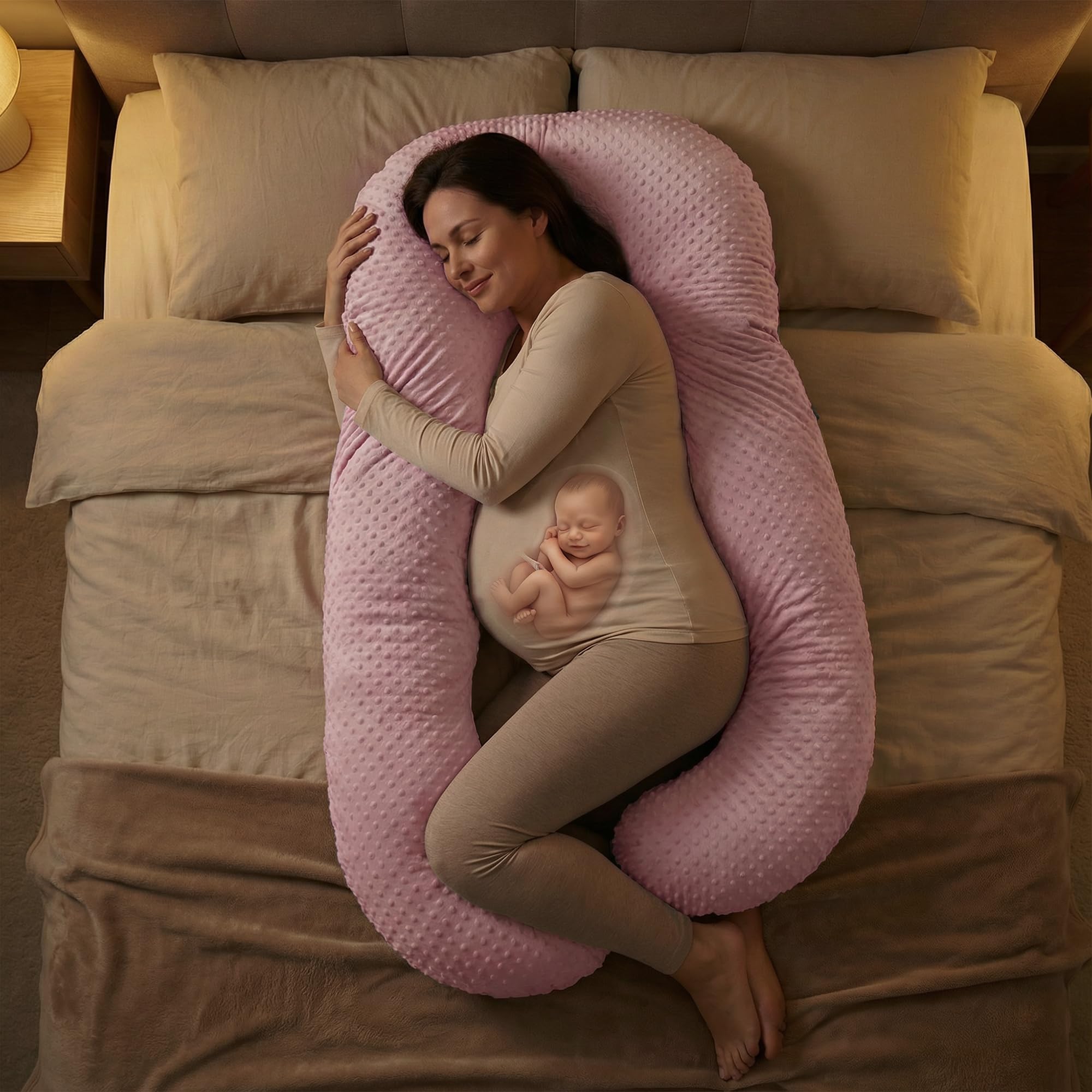 Baybee Maternity Pillows for Pregnancy Sleeping with 360° - Image 11