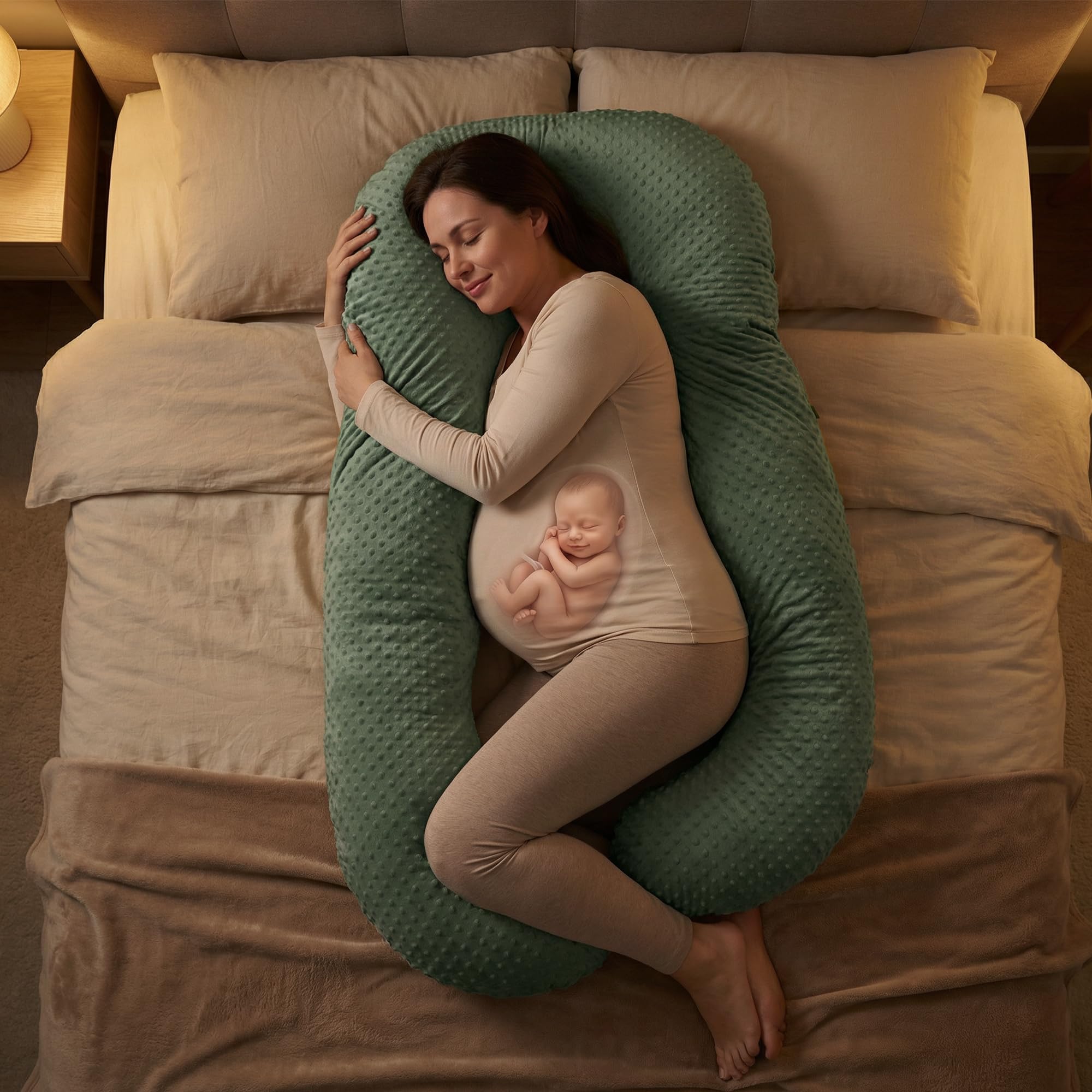 Baybee Maternity Pillows for Pregnancy Sleeping with 360° - Image 29