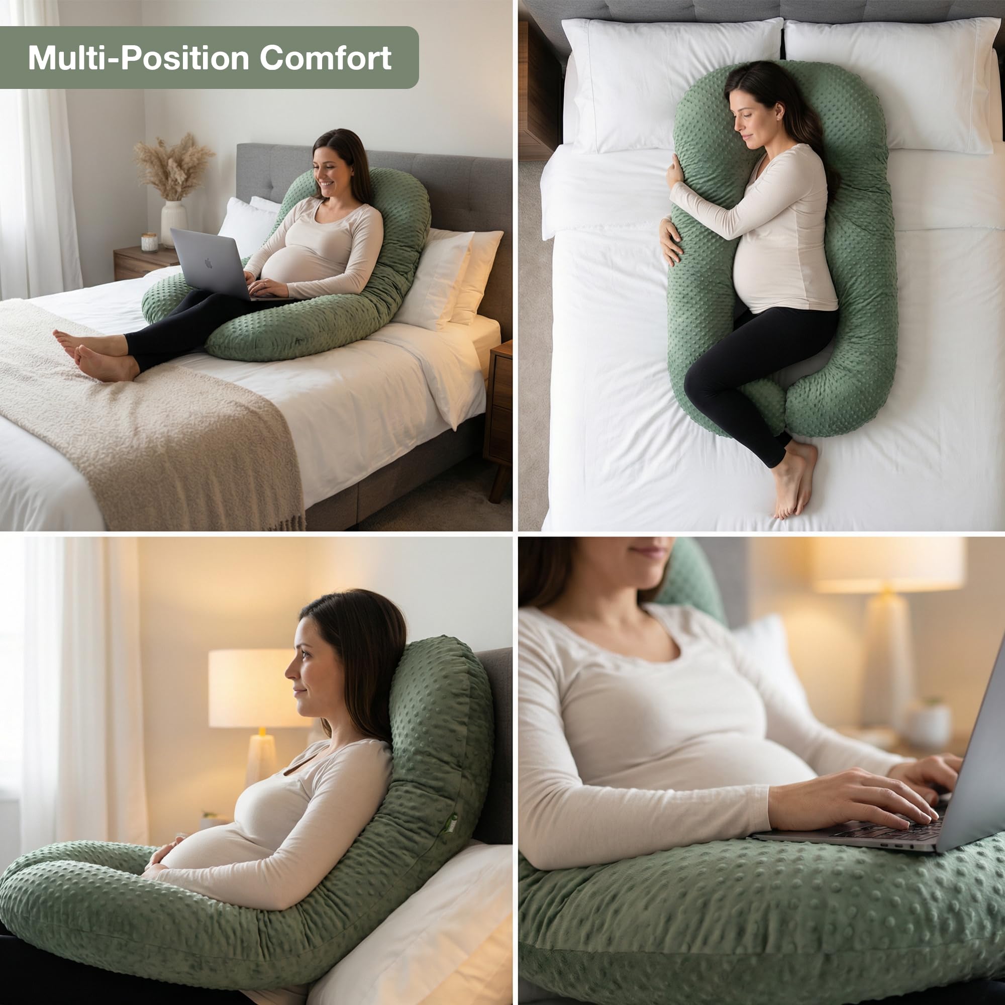 Baybee Maternity Pillows for Pregnancy Sleeping with 360° - Image 30