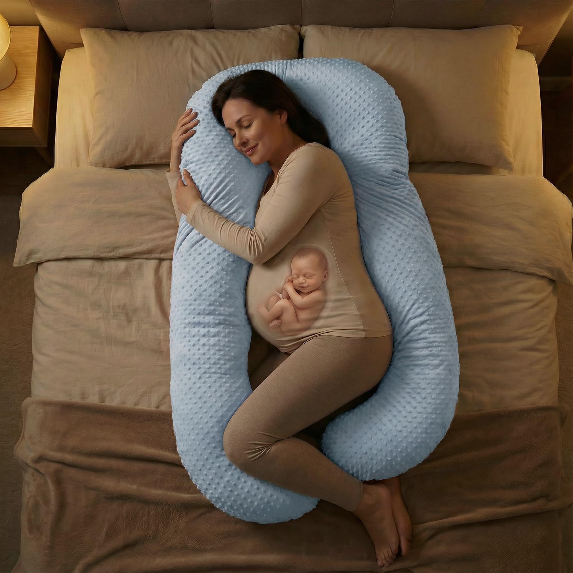 Baybee Maternity Pillows for Pregnancy Sleeping with 360° - Image 37