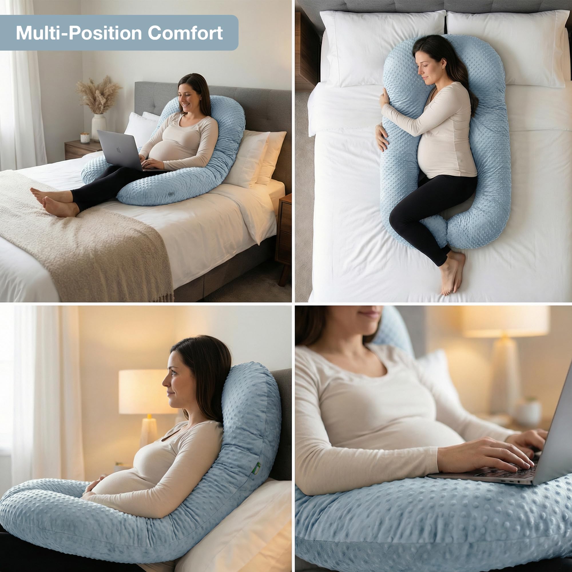 Baybee Maternity Pillows for Pregnancy Sleeping with 360° - Image 38