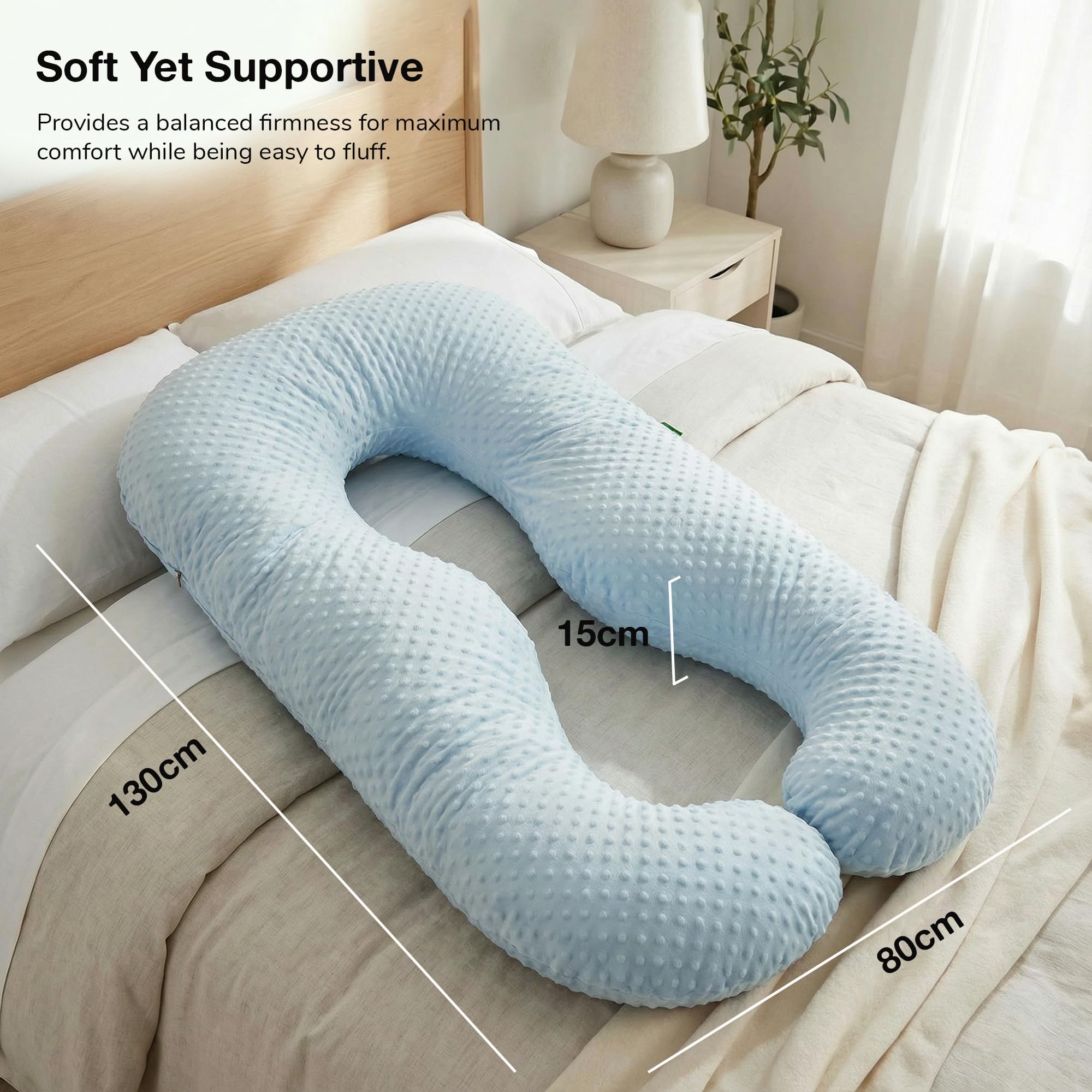 Baybee Maternity Pillows for Pregnancy Sleeping with 360° - Image 42