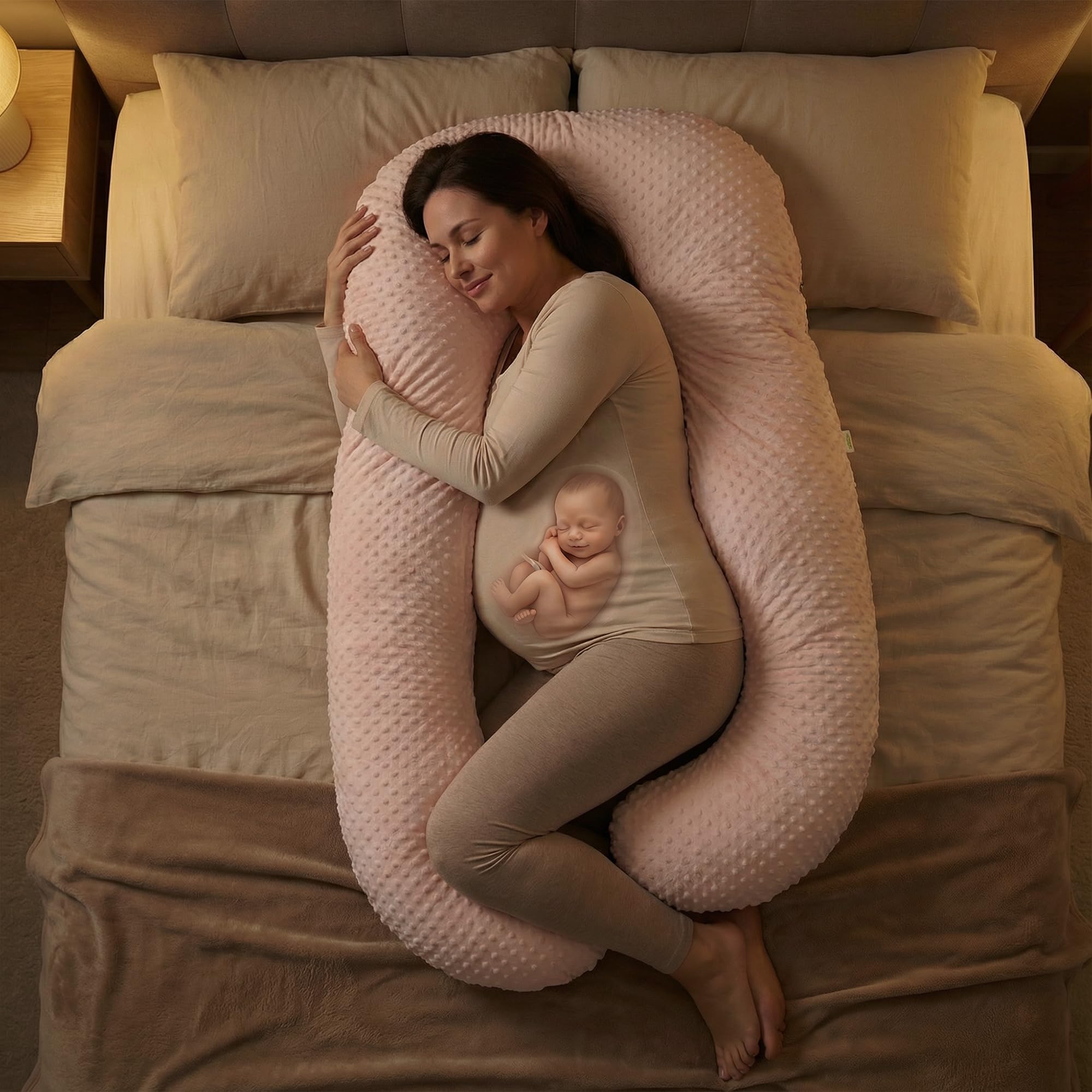 Baybee Maternity Pillows for Pregnancy Sleeping with 360° - Image 46