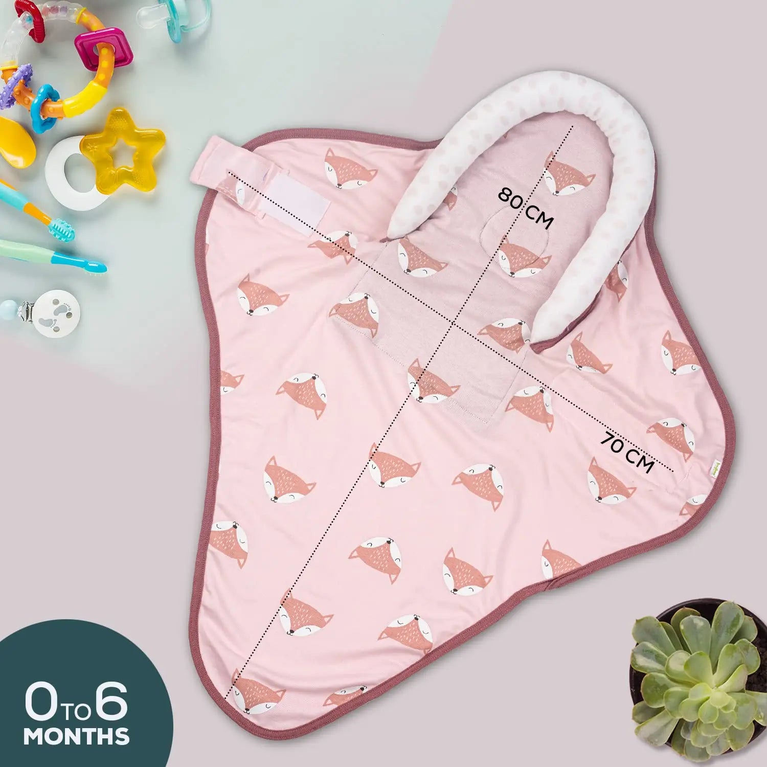 Baybee Cotton Baby Snuggle Pod Swaddle Wrap for Newborn - Image 16
