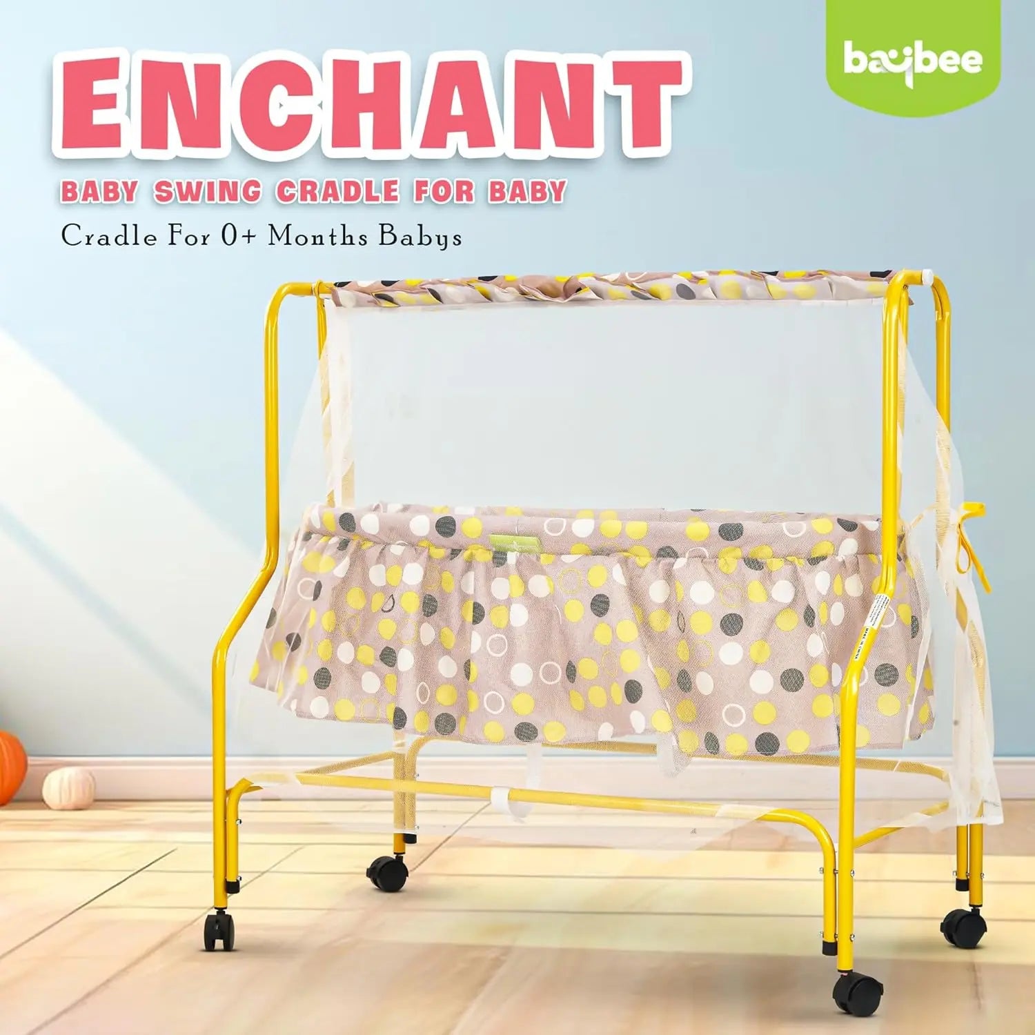 Baybee Dwellie Baby Swing Cradle for Baby, Jhula Palna for Babies with Swing Bed - Image 7