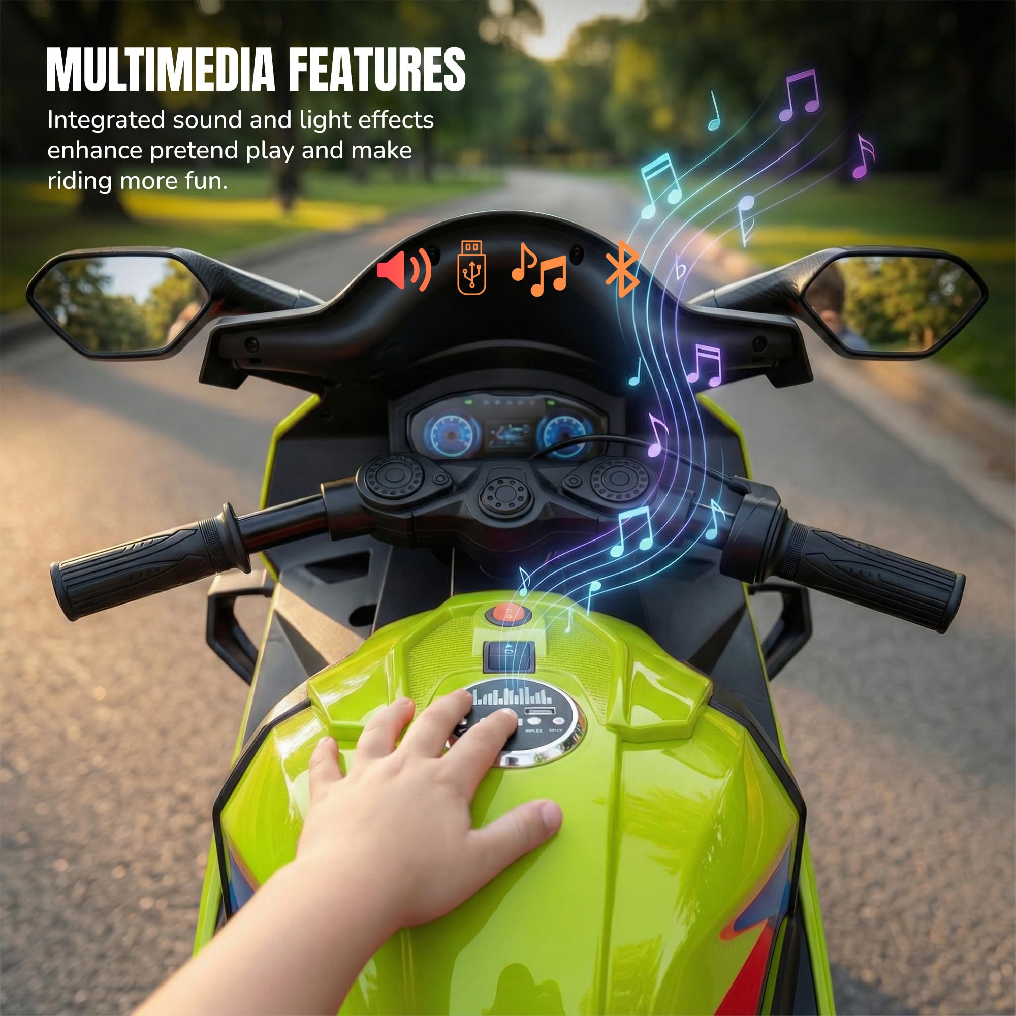Baybee BTR Baby Battery Operated Bike for Kids - Image 22