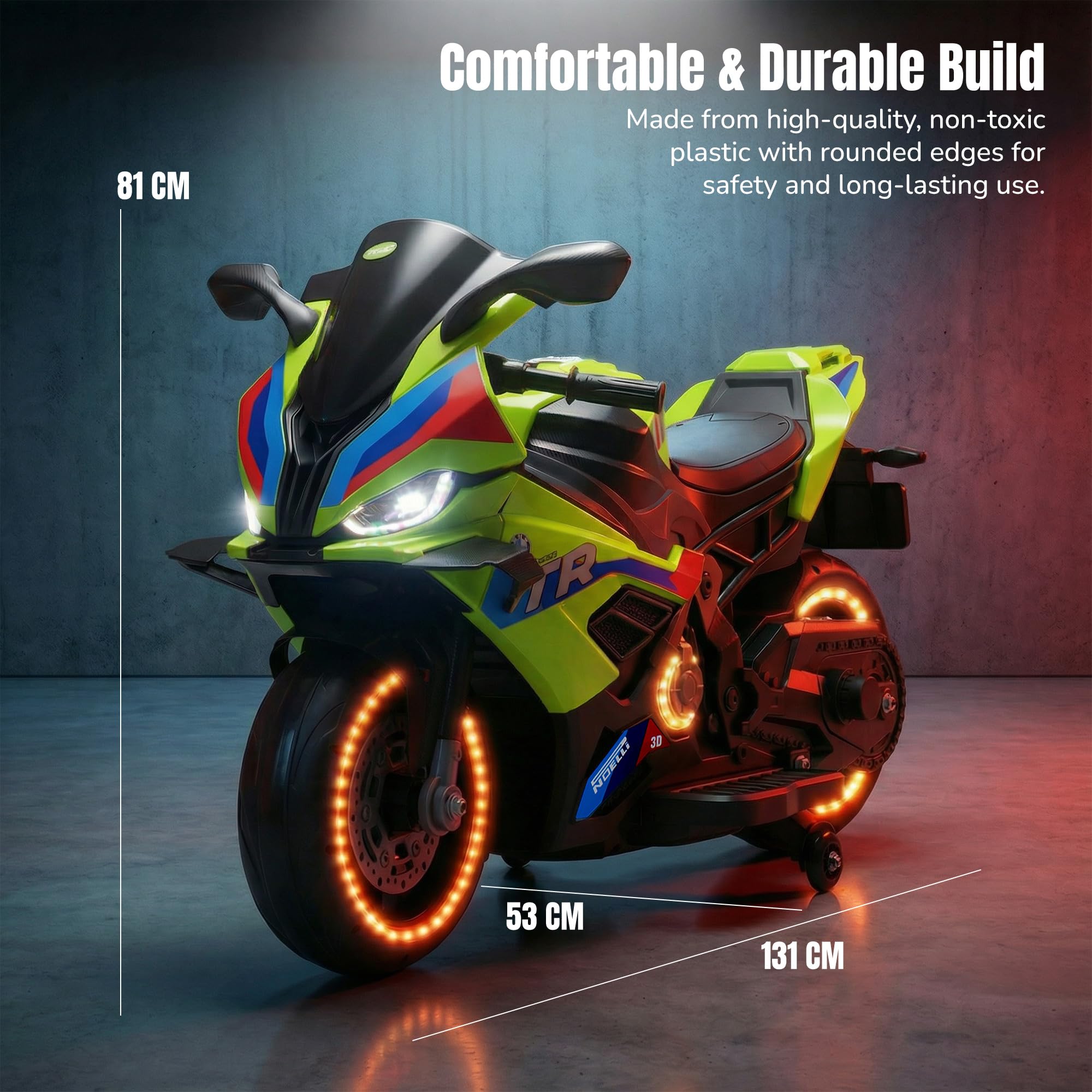 Baybee BTR Baby Battery Operated Bike for Kids - Image 24