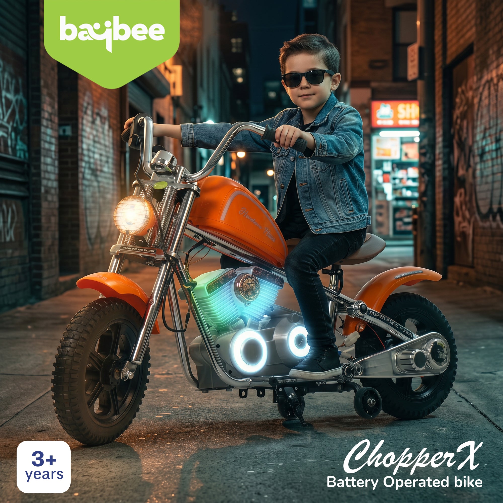 Baybee ChopperX Baby Battery Operated Bike for Kids - Image 15